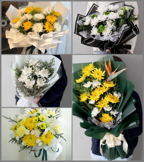 贵州六盘水六枝特区牂牁镇半坡村白事花束代送